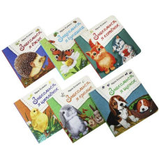 Книги для малечі. Знайомся. Комплект із 6 книг (російською мовою)