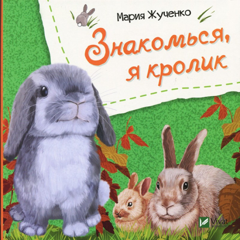 Книга для дітей Знайомся, я кролик (російською мовою)
